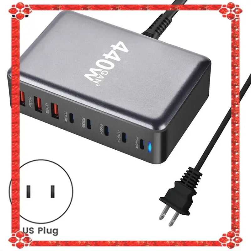 

24-Hour Delivery 440W PD Desktop Charge 440W Charger 440W Multi-Function PD Adapter Convenient To Carry Tablet Charger US Plug