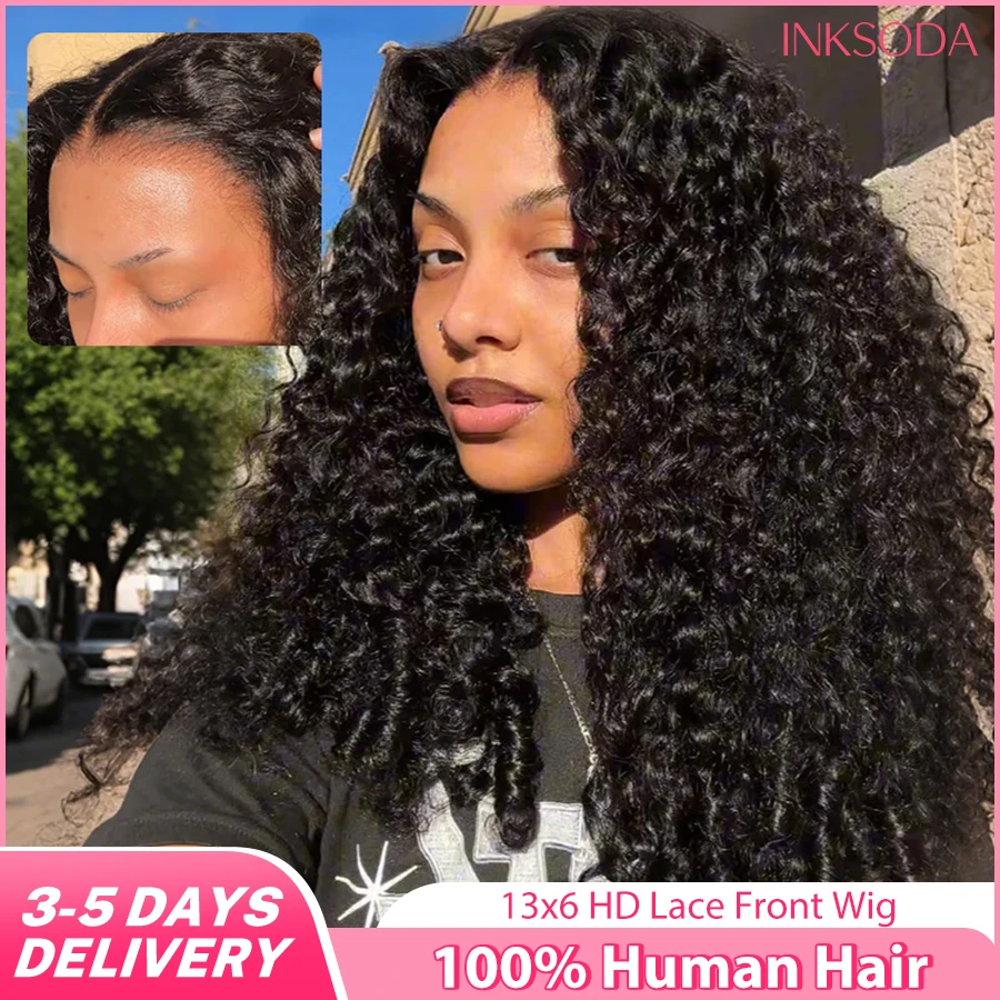 

Натуральный цвет, бирманские вьющиеся 13x4 HD, прозрачные 13x6, кружевные фронтальные парики из натуральных волос, плотность 220%, со спиральным концом, 30, 40 дюймов