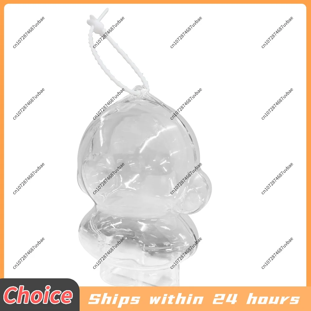 1-5PCS For Skull Panda Protective Acrylic Storage Case for Plush Dolls Display Bag No Doll Transparent Portable Organizer Box ﻿