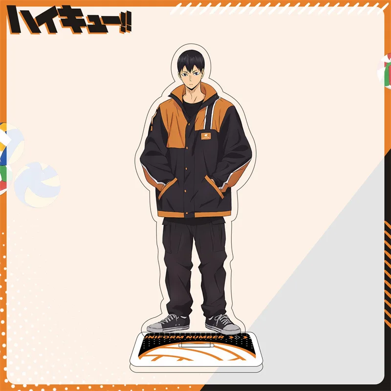 Anime Haikyuu!! Acrylic Stand Figure Model Table Plate Volleyball Boys Action Figures Toys Anime Activities Desk Decor Ornament