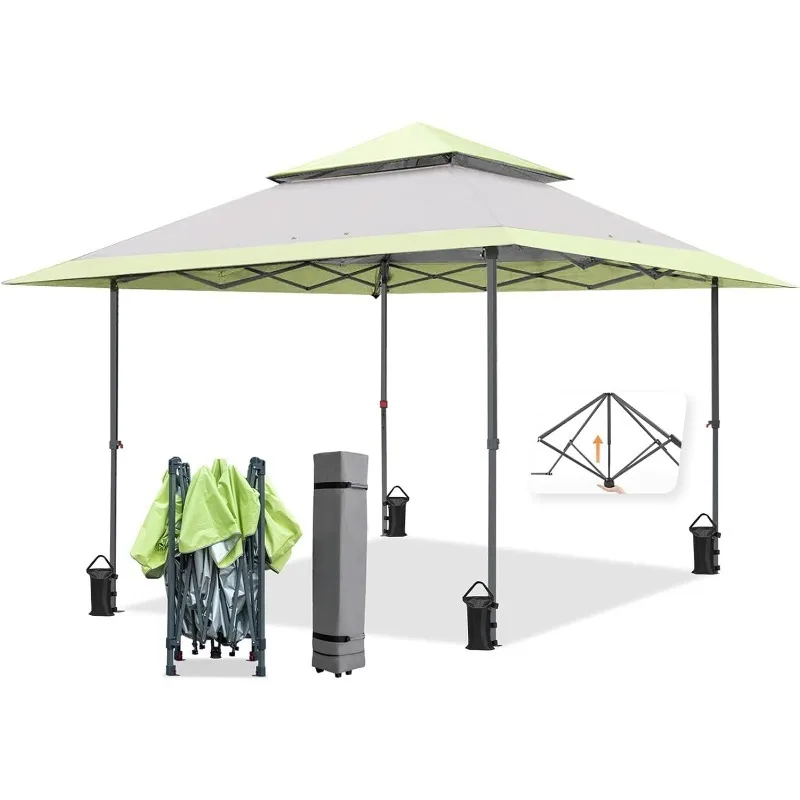 13x13 Straight Leg Pop-up Sunshade Tent Instant Outdoor Awning Single Person Easy To Set Up Foldable Shelter Easy Installation