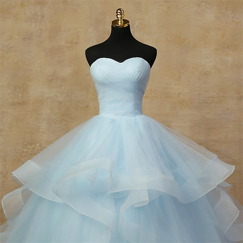 Vestidos Quinceanera sem alças, vestido de baile doce, céu azul, vestidos Boho, festa simples, moda baile