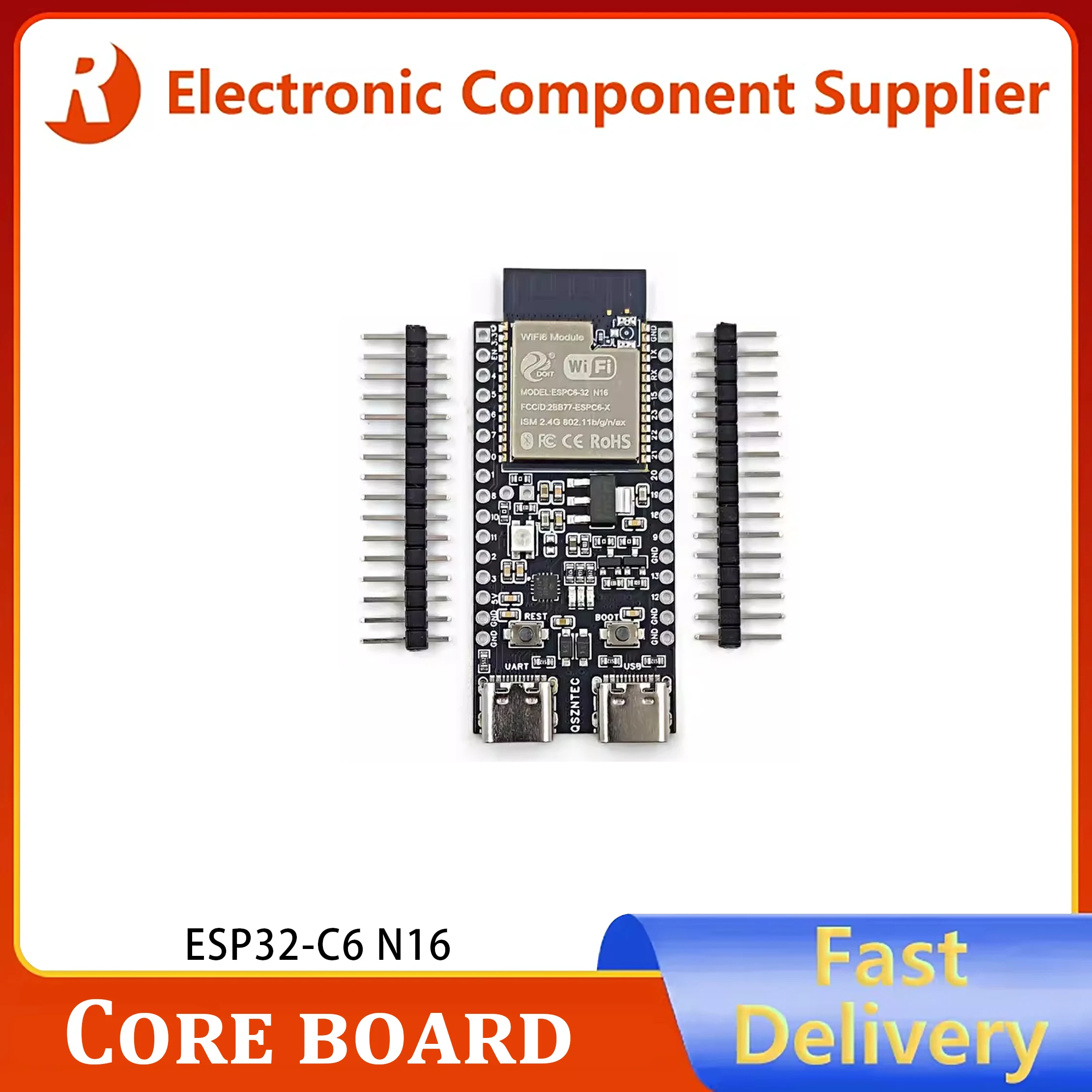 ESP32-C6-N16 Core Board ESP32-C6-DevKitC-1 Espressif WIFI6 BLE Zigbee