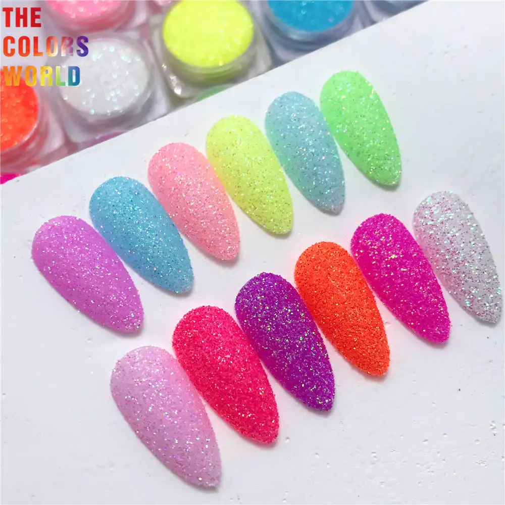 

TCT-780 High Shining Rainbow Neon Colors Nails Art Fine Glitter Powder Dust UV Gel Polish Acrylic Nail Tips DIY Decoration Tools