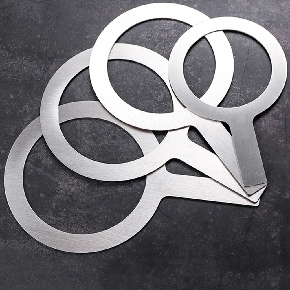 

Tea with Cream Ring 2 95 Aperture Stainless Steel Baking Cup Cover Tea Shop Dessert Cafe Long Handle Scald Proof