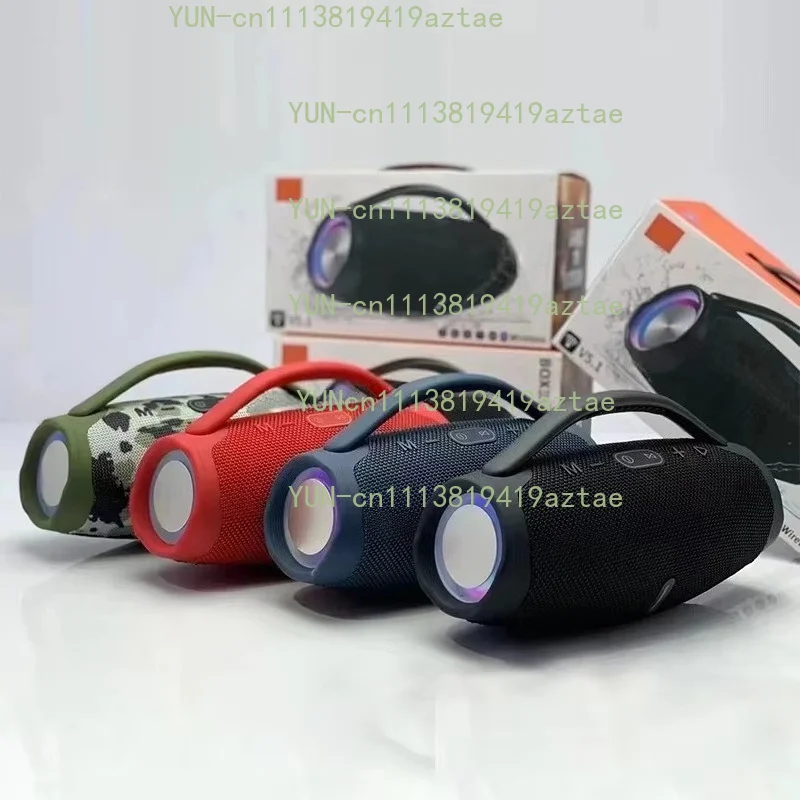 10W Portable LED Light Mini Bluetooth Speaker, 2.0 Channel Heavy Bass Wireless Audio Player for Outdoor Party Camping