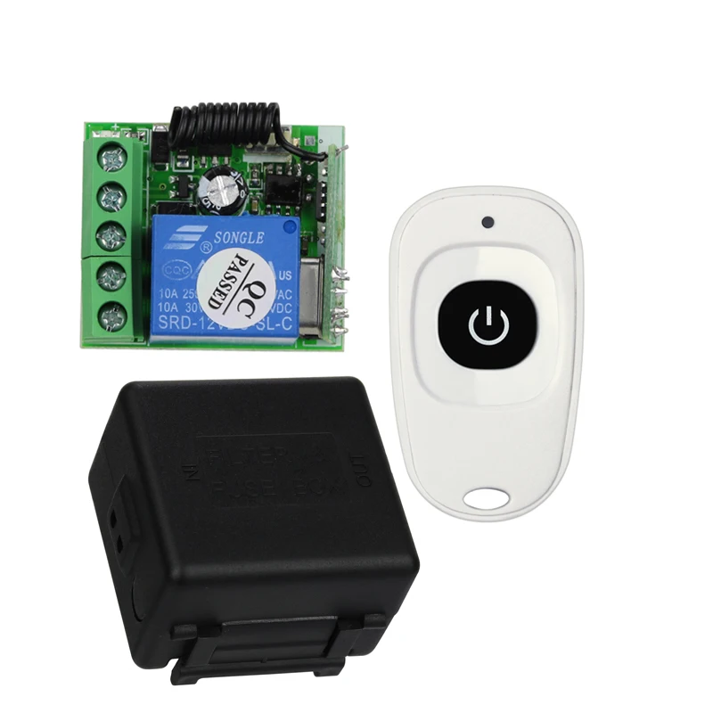 Universal  DC 12 v mini wireless remote control switch   system   receiver+transmitter   lighting electric door lock