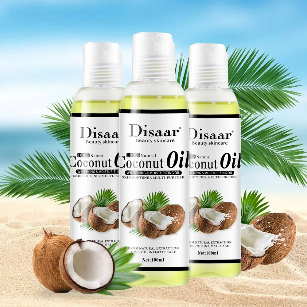 

Disaar 100ml Coconut Oil Massage Oil Moisturizing Whitening Anti-aging Essential Oil Lighten Fine Lines Spots Skincare