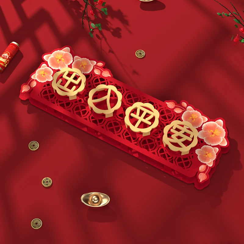 Decorate during the Spring Festival, welcome when going out, banners, couplets, safe entry and exit