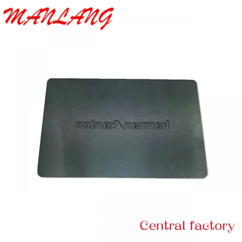 Envelope gravado metal personalizado, Aluiniu anodizado personalizado, presente para carro