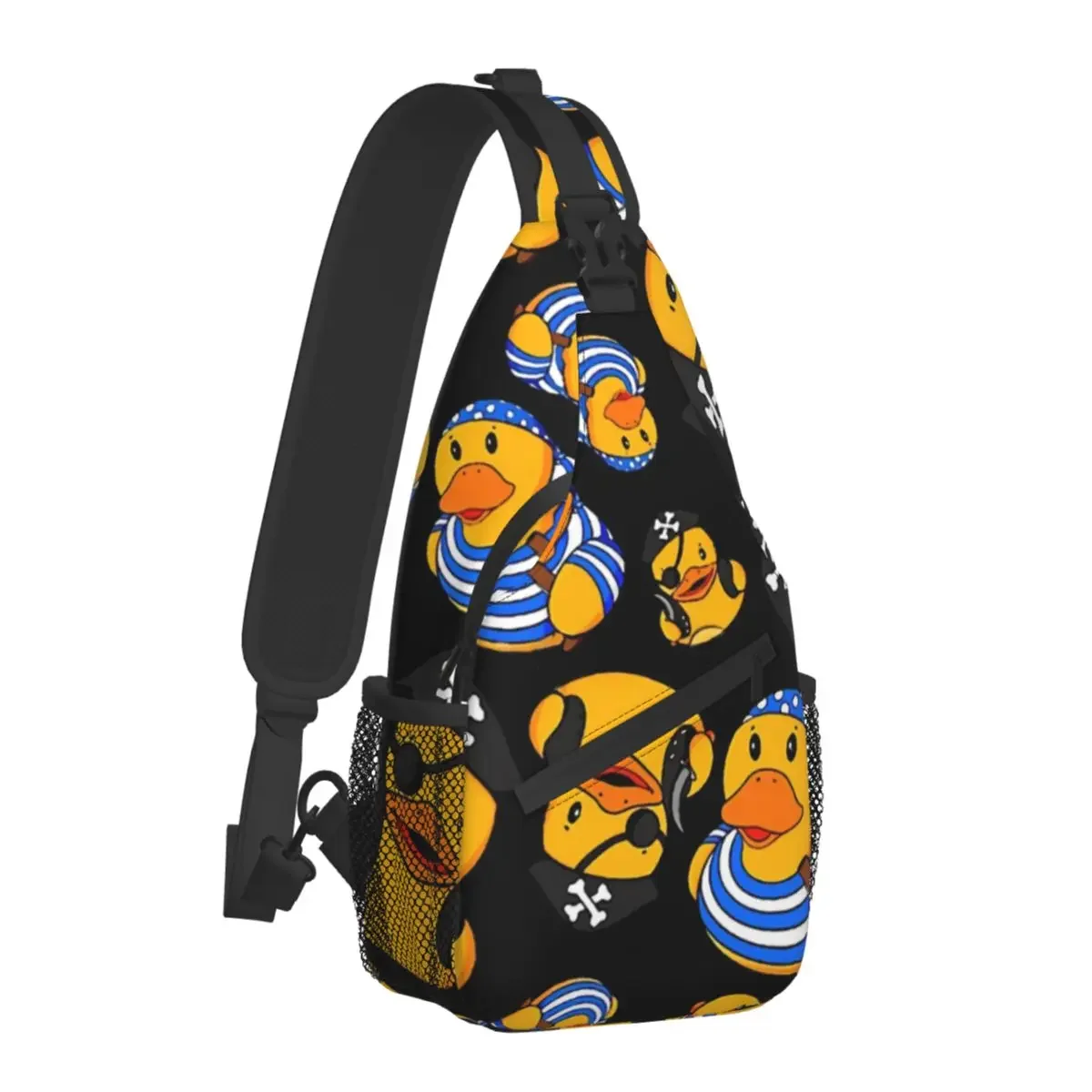 

Pirate Crossbody Chest Bags Rubber Duck Pockets Travel Pack Messenger Sports Teens Shoulder Bag Unisex