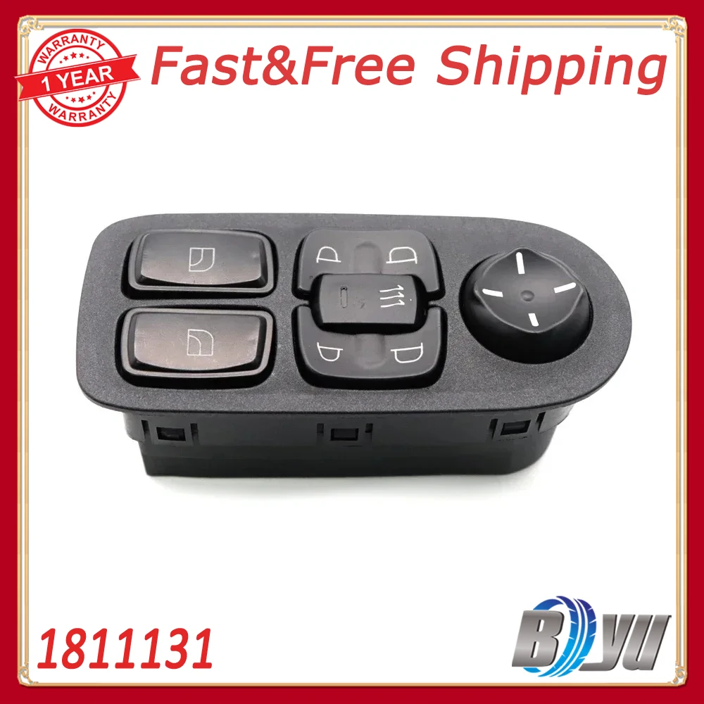 

Car Electric Power Master Window Control Switch Regulator Button For DAF CF65 CF75 CF85 XF95 XF105 2001-2013 1811131 1736600