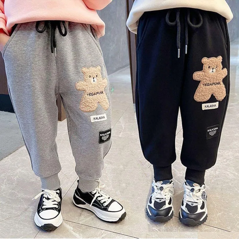 Cartoon Children Pants Boys Girls Sweatpants Trousers Cotton Sports Pant 3-8 Years Old Spring Autumn Track Pant For Boys 2024