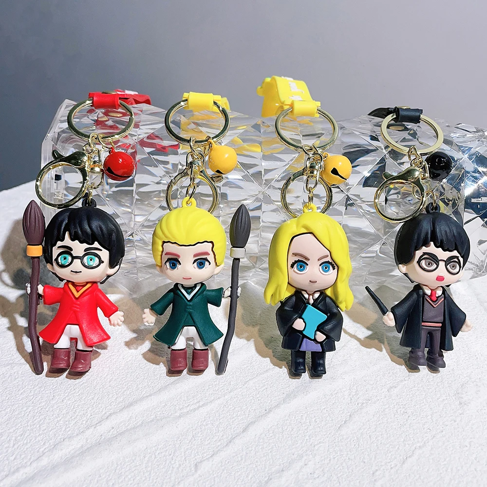 Popular New Harri Potter Magician Keychain Cute Doll Potter Ron Weasley Pendant Couple Car Keychain