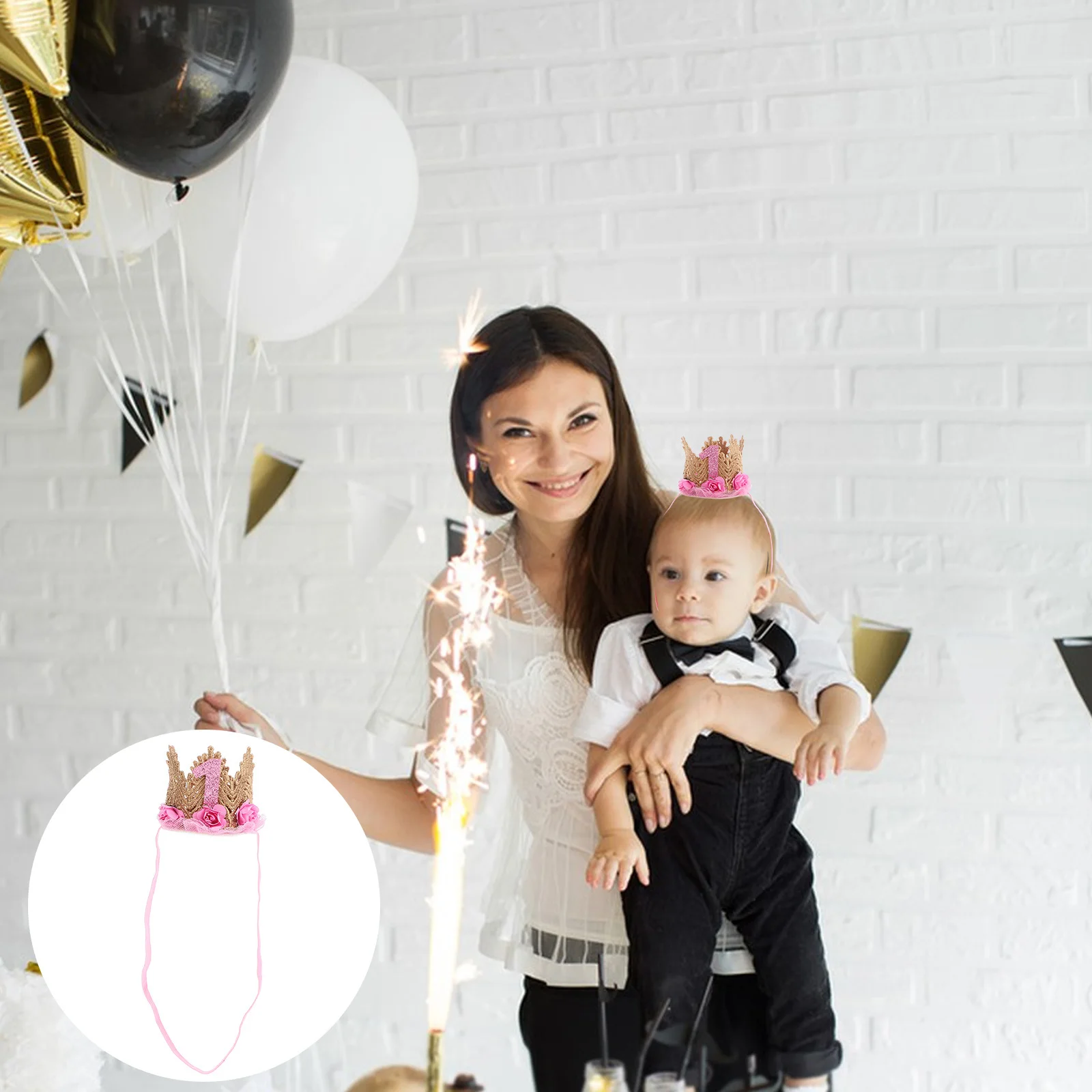 

Birthday Hat Cute Crown Caps For Kids Photo Props Stylish Decorative Hats First Birthday Celebration Crowns