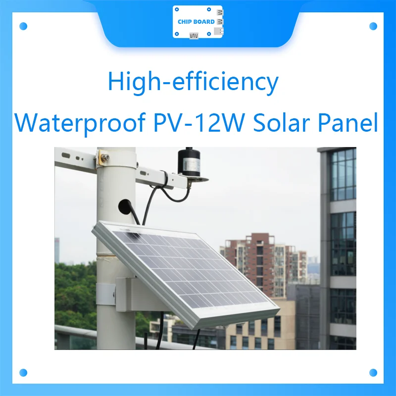 

High-efficiency Waterproof PV-12W Solar Panel, w/ Brackets for Easy Installation