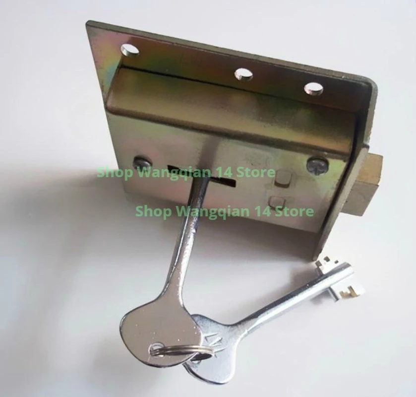 1Set Small Vault Safe Deposit Flag Pole Blade Lock Anti-theft Door Lock