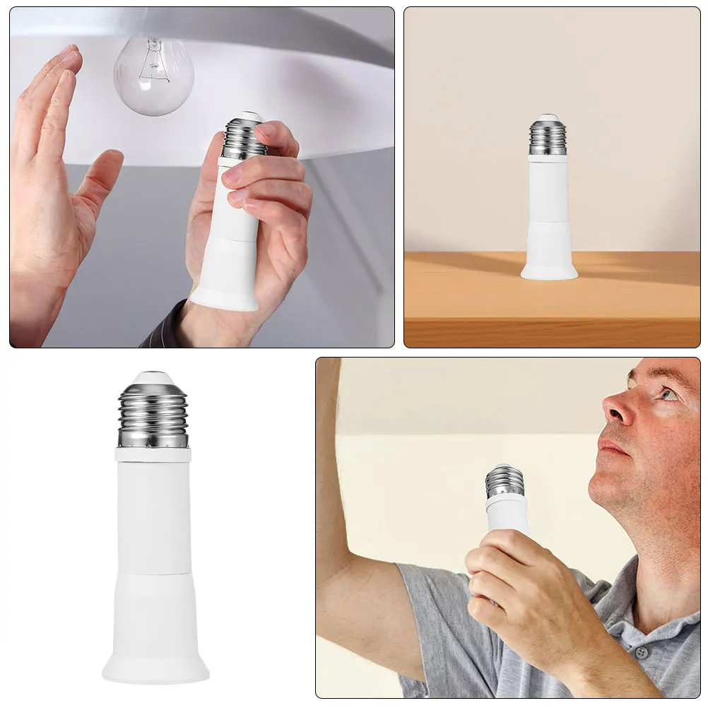 

6Pcs E27 to E27 Socket Extender Adjustable Light Bulb Adapter for Home Office Use Light Socket Extension Lamp Holder Converter