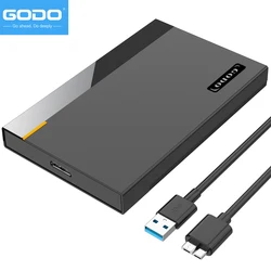 GODO custodie per Hard disk esterno da 2.5 pollici custodia per unità SSD HDD da USB 3.0 a SATA per 9.5mm 7mm senza attrezzi
