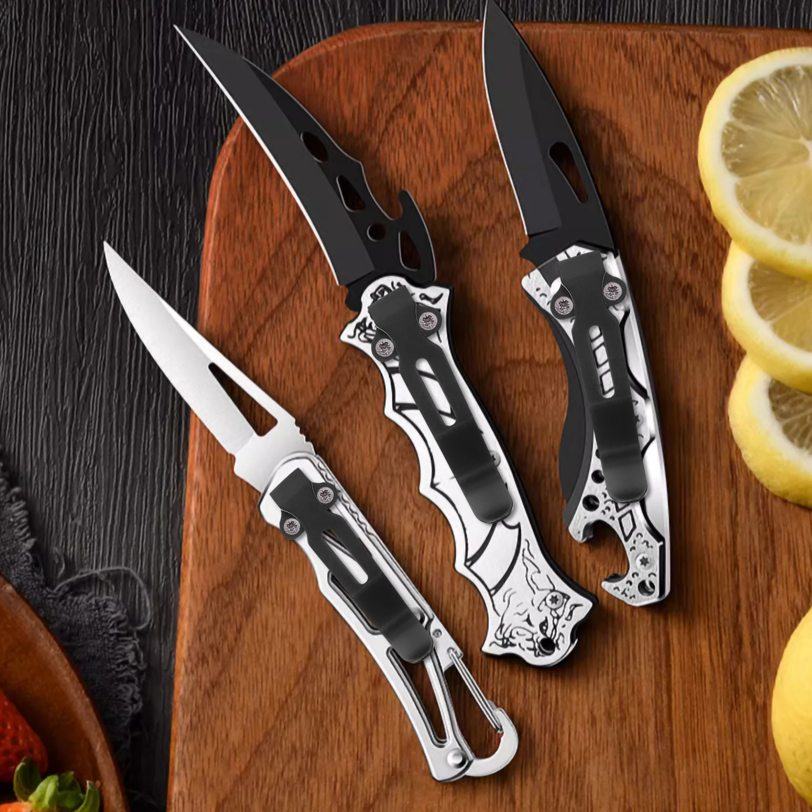 

Folding Knives Pocket Clip Stainless Steel Clamp for Men Outdoor Tools Hiking Camping Accessories Replacement