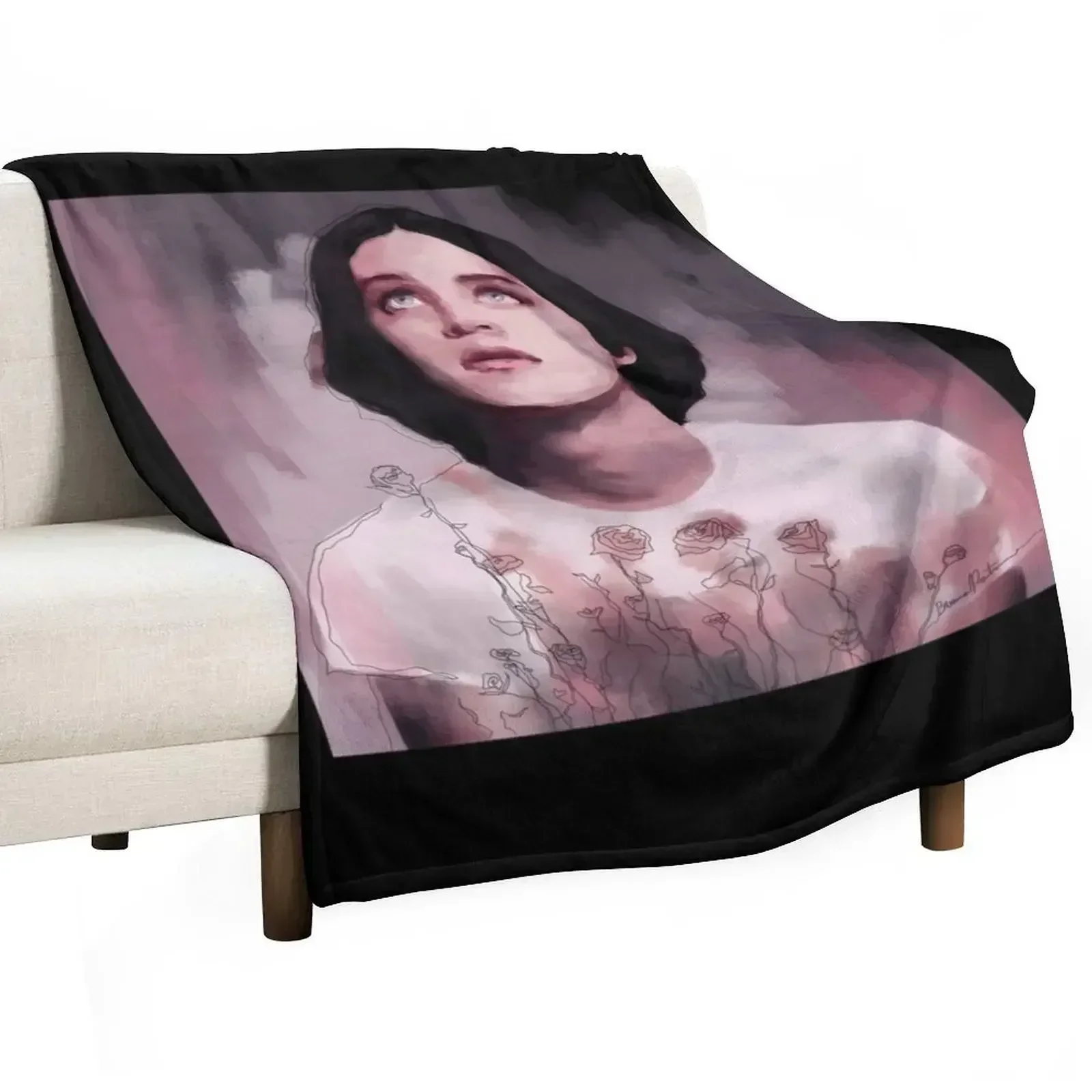 Brian Molko digital painting Throw Blanket Luxury Throw heavy to sleep Sofa Quilt For Decorative Sofa Blankets