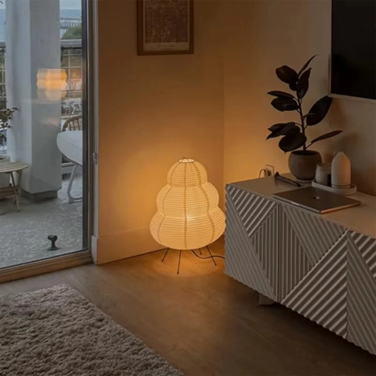 Lámpara de escritorio de papel de arroz japonés, estilo UE/EE. UU., lámpara de escritorio de papel de arroz, luz para el hogar, accesorios de iluminación para estudio y dormitorio, diseño decorativo