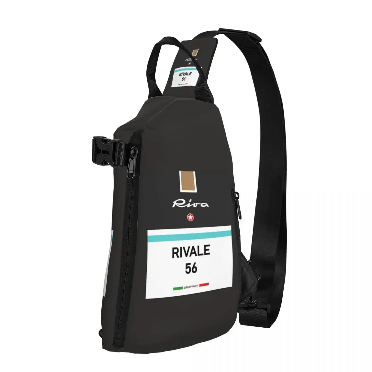 Rivale Riva Aquarama Italy French Riviera Monaco Vintage Chest Bag Men Sling Crossbody Backpack Chest Bag Daypack Shoulder Bag