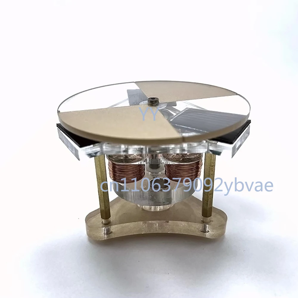 DIY Solar Vertical Disc Shape Motor Magnetic Levitating Educational Model Science Physics Toy