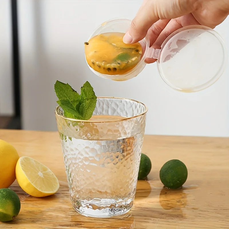 

50cps Mini Transparent Plastic Season Box Portable Dipping Sauce Storage Box Fruit Tea Block Freezing Mold Kitchen accessories