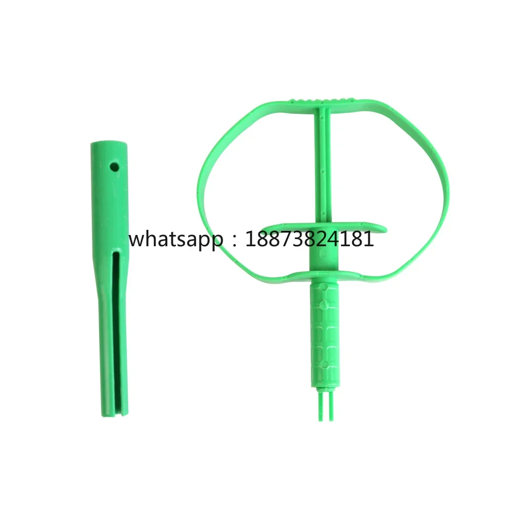 Green Livestock Plastic Inserts Applicator Veterinary for Artificial Insemination of Sheep and Goats