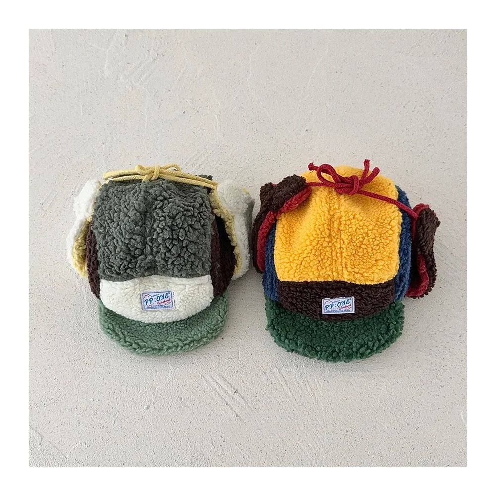 

Детская шапка с ушками для детей от 3 до 6 лет, теплая лыжная шапка, теплая шапка с меховой подкладкой, шапки для мальчиков, теплые бейсболки с ушками для мальчиков