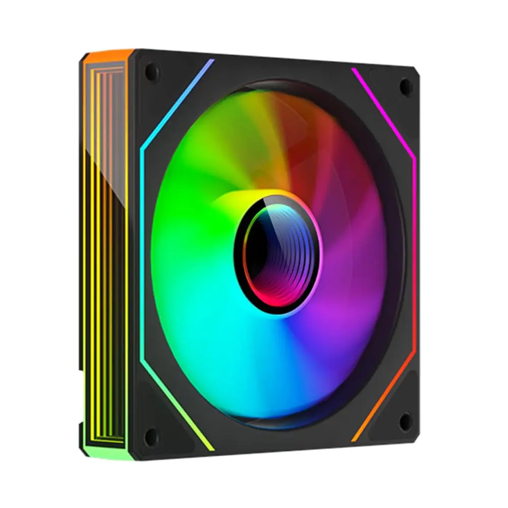 

Вентилятор для ПК 120 мм, ARGB, с эффектом бесконечного зеркала RGB, синхронизация с материнской платой 5V 3PIN, 800~1600 об/мин, PWM
