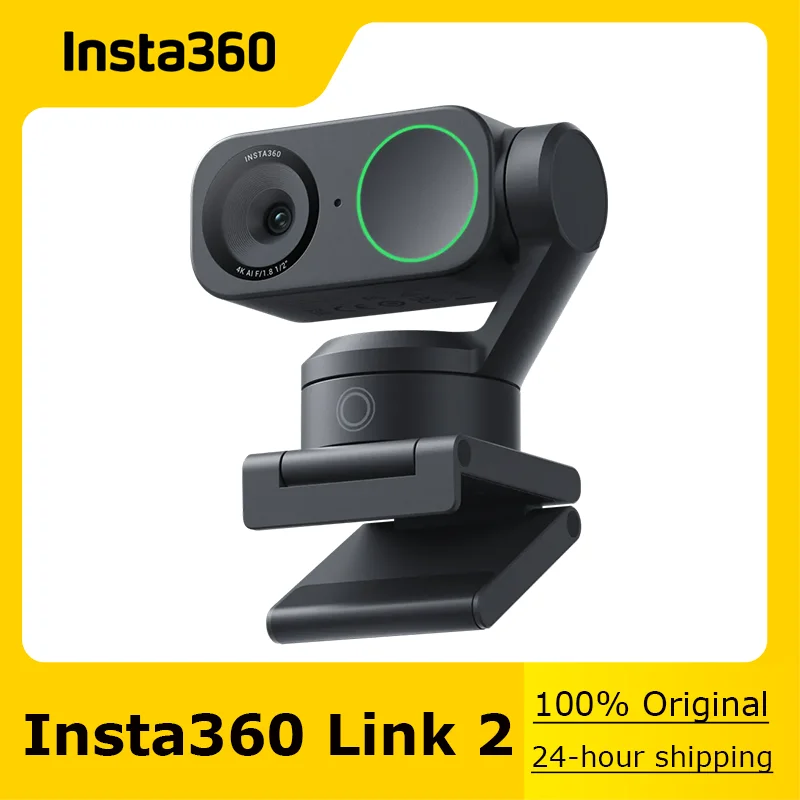 

Original Insta360 Link 2, 4K Resolution,AI Noise-Canceling,Tracking & Framing,Exceptional Low Light Performance,Natural Bokeh