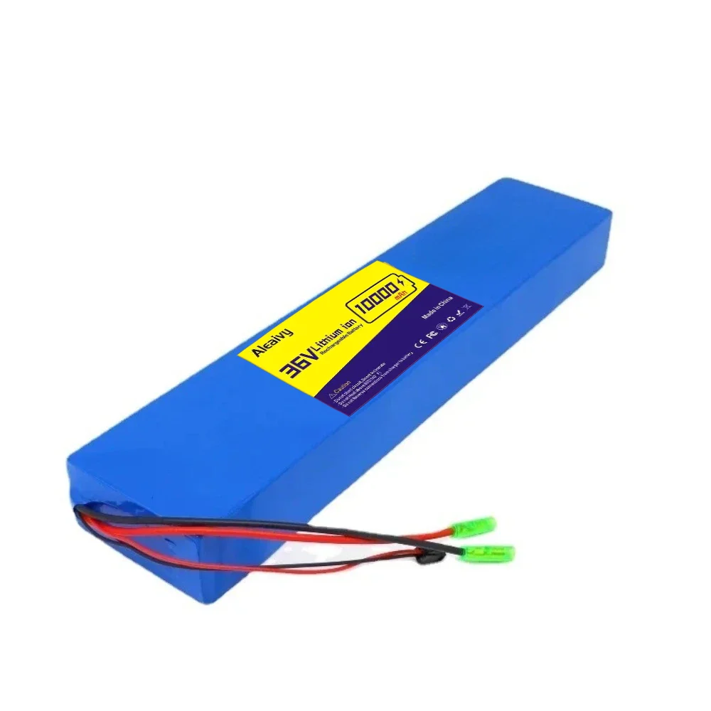 36V10000mAh Rechargeable 18650 Lithium Ion Battery for 250W 350W Motor Kit Compatible with Fiido D4s and More Bike Spare Battery
