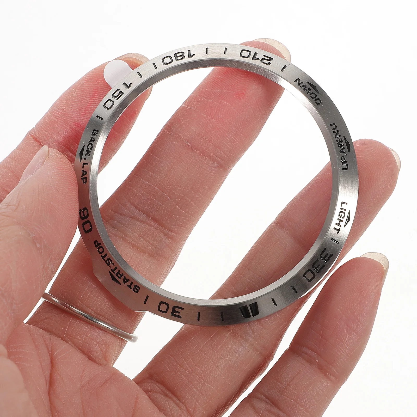 

1pc Stainless Steel Watch Bezel 6X Protective Ring Guard Bumper Metal Cover for Smartwatches Durable Lightweight Fashion Design