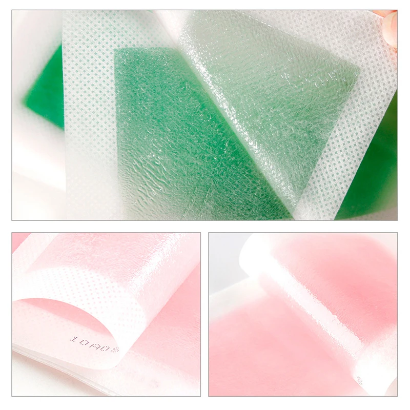 Professional Summer Green Hair Removal Double Sided Cold Wax Strips Paper For Leg Body Face Epilator Set 40pcs=20sheets