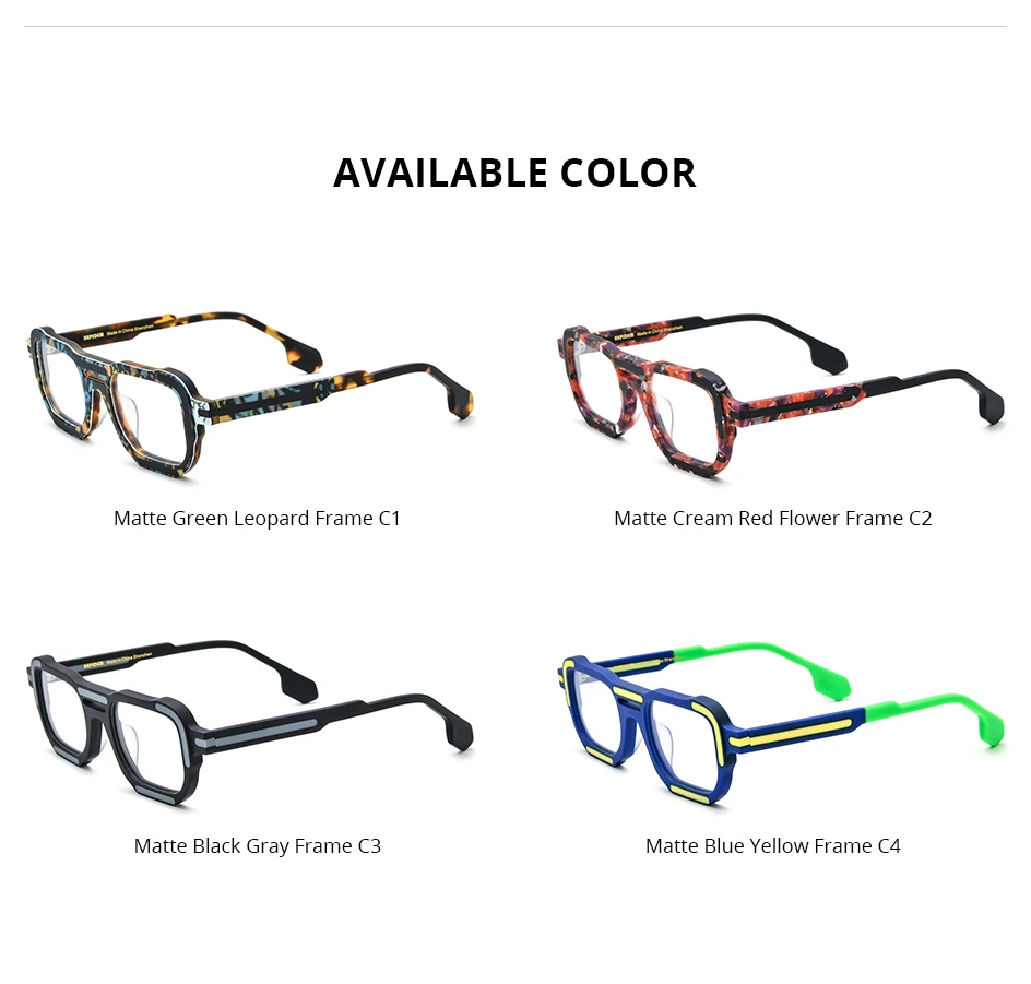 HEPIDEM Acetat Brille Männer Marke Designer Oversize Große Größe Brillen Rahmen Japanische Handgemachte Brille Männer Dicke Brillen 9374 – Detail 39