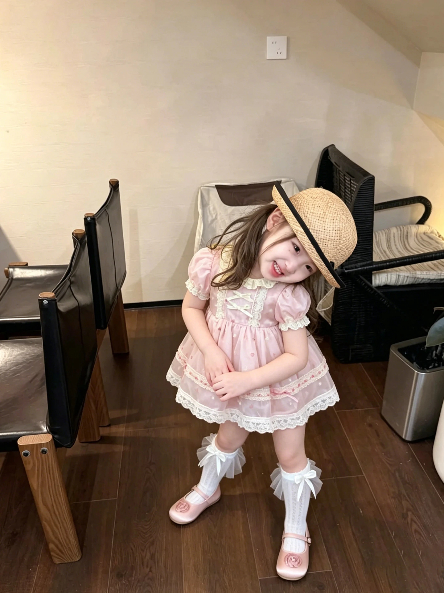 vestito-da-principessa-rosa-per-bambine-stile-carino-abbigliamento-estivo-per-bambini-abito-lungo-casual-a-vita-media-con-maniche-corte