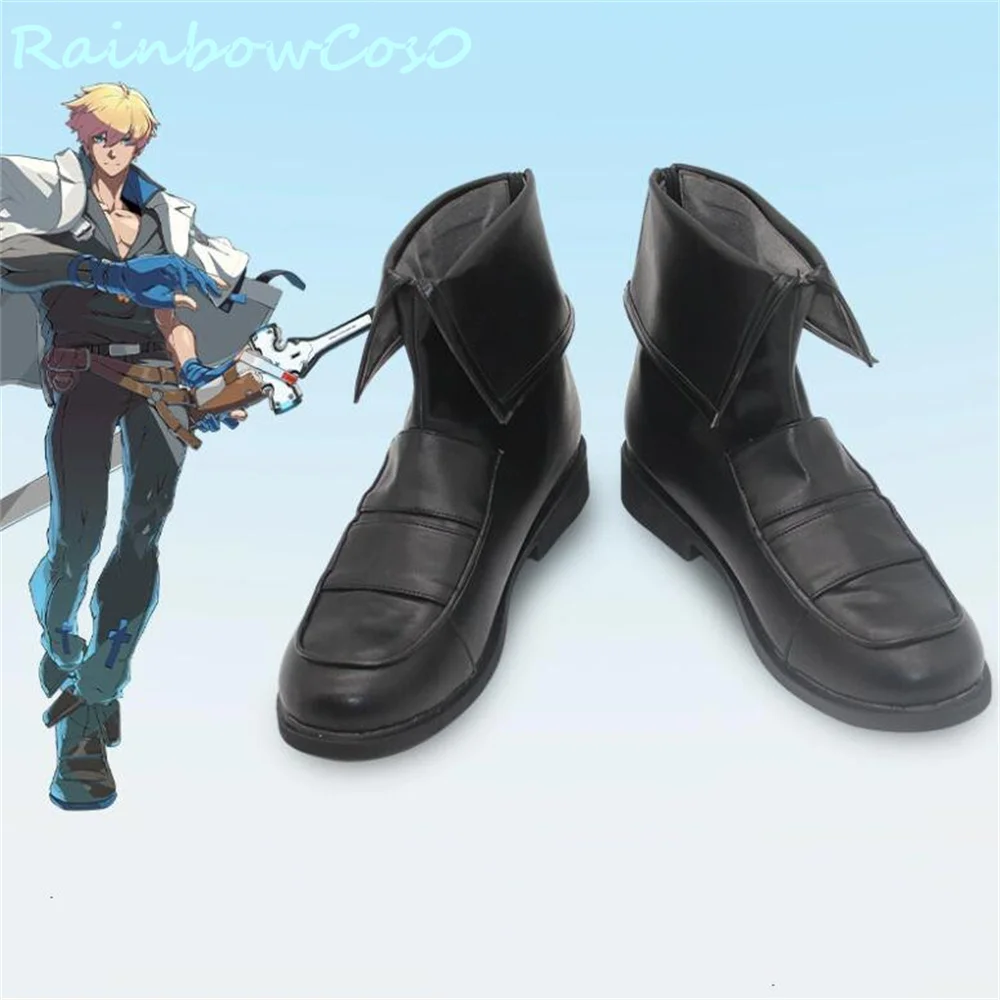 Ky Kiske Ky Guilty Gear Cosplay zapatos botas juego Anime Halloween Navidad RainbowCos0 W3555