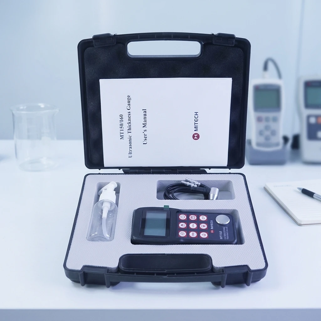 Portable Digital Ultrasonic Thickness Gauge MT160 for Plastic/Ceramic/Glass/Metal 0.75-300mm