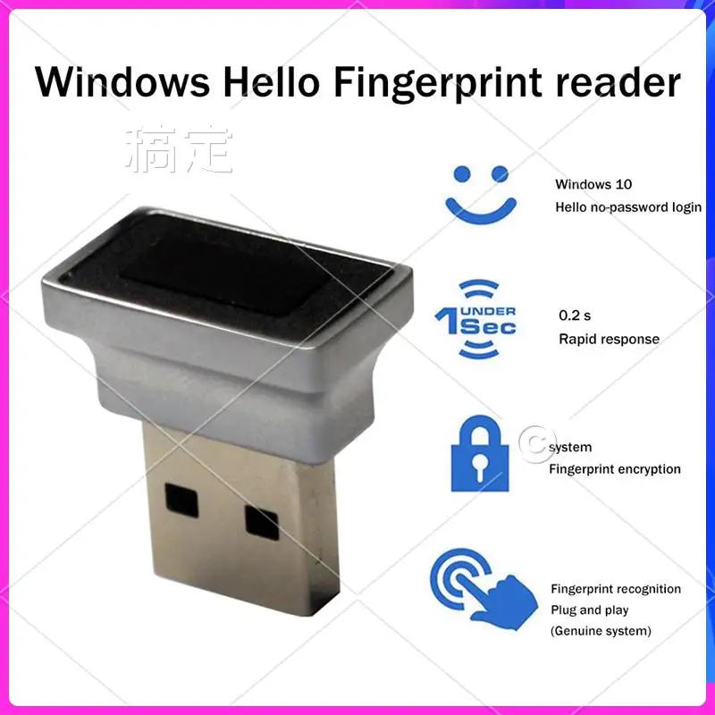 AP-1 قطعة USB قارئ بصمات الأصابع الكمبيوتر USB قفل ببصمة الأصبع لنظام التشغيل Windows 10 11 مرحبا USB بصمة تسجيل في وحدة فتح