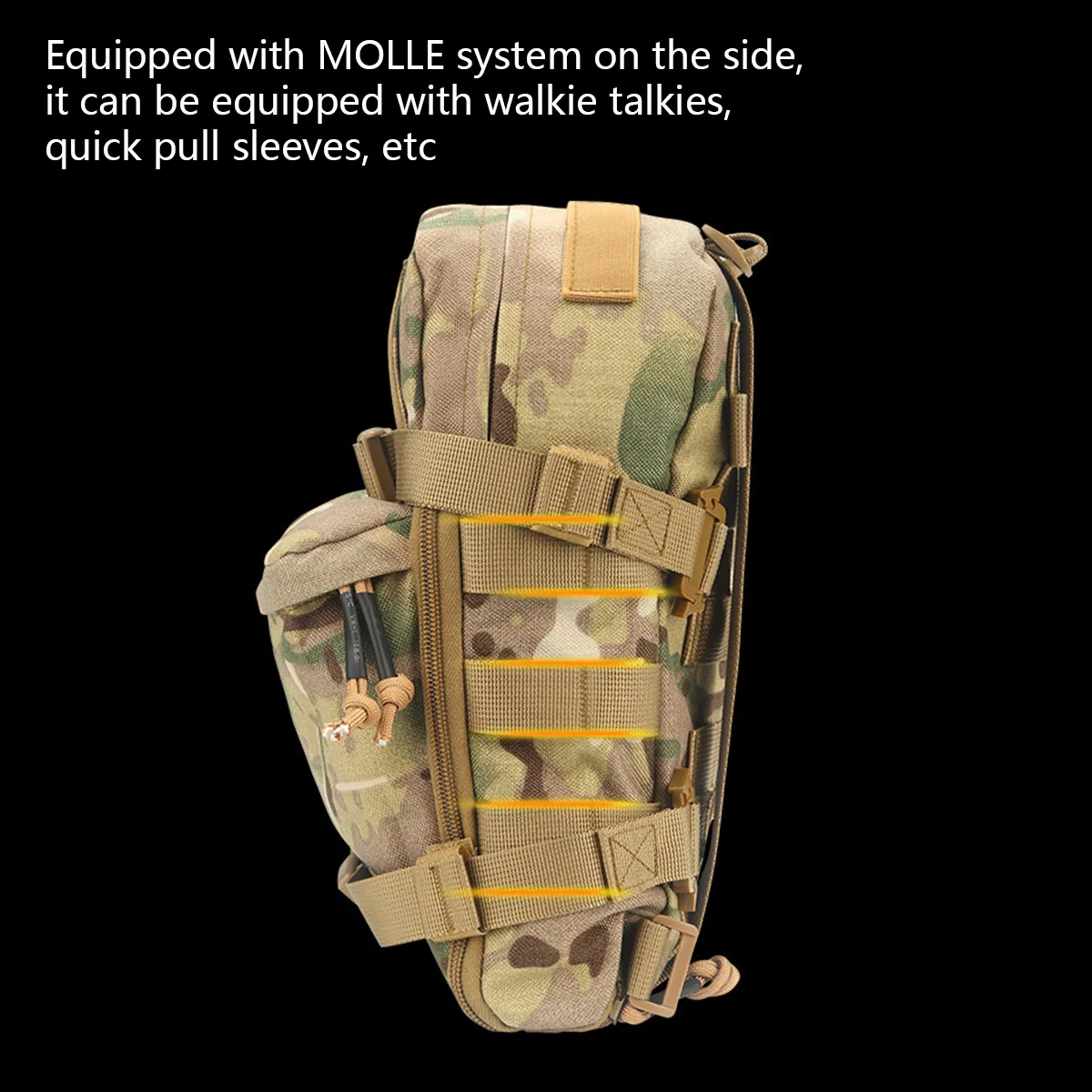 تكتيك على ظهره المياه المثانة الناقل سستة الحقيبة في الهواء الطلق التخييم التدريب سترة صيد الظهر لوحة الناقل كيس الماء