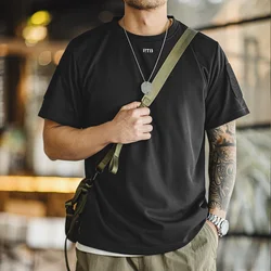 Maden Casual Honeycomb Texture Short-sleeved T-shirt Basic Breathable Sweat-wicking Training Tops for Men's Summer Tee