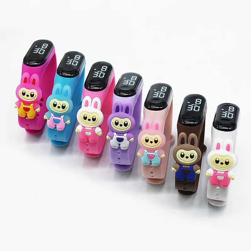 

Детские кукольные часы с логотипом, модные светоизлучающие цифровые часы, детские светоизлучающие диоды для студентов-подростков