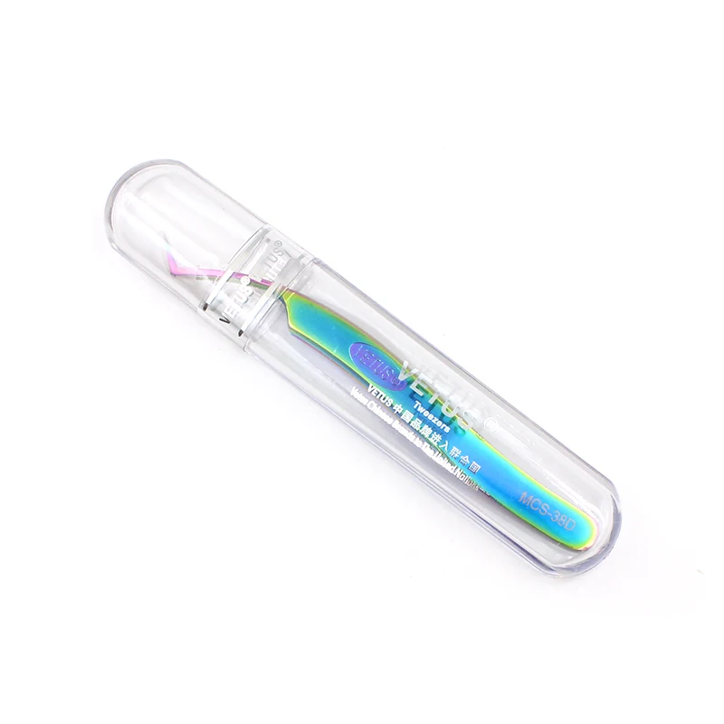 100 % Vetus Original MCS-Serie, neuer Stil, Premium-Wimpernpinzette, ultrafeine Spitze, verbessert für 3D-6D-Wimpernverlängerungen – Detail 5