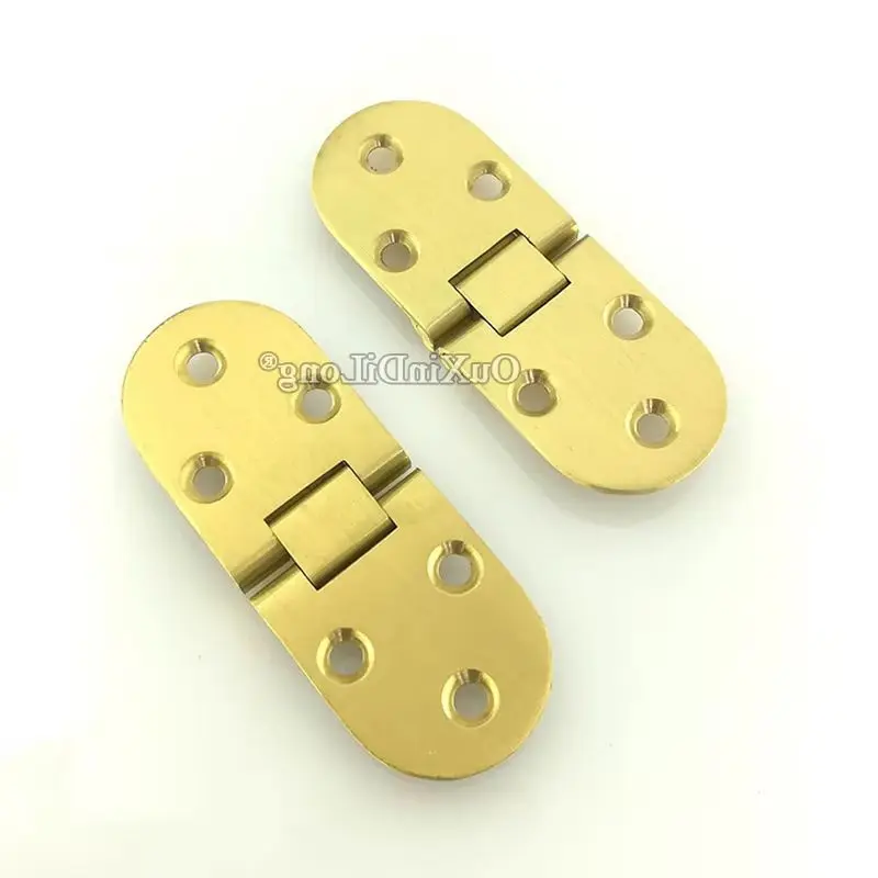 Brand New 8PCS Solid Brass Butler Tray Flap Hinges Dining Table Desktop Hidden Portable Folding Hinges+Screws