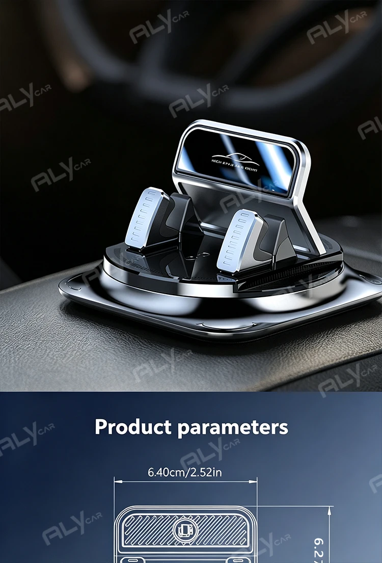 Universelle Auto-Handyhalterung Rutschfester Silikon-Armaturenbretthalter 360° ° Drehbarer Head-Up GPS-Navigationsständer für iPhone Xiaomi Ultra – Detail 12