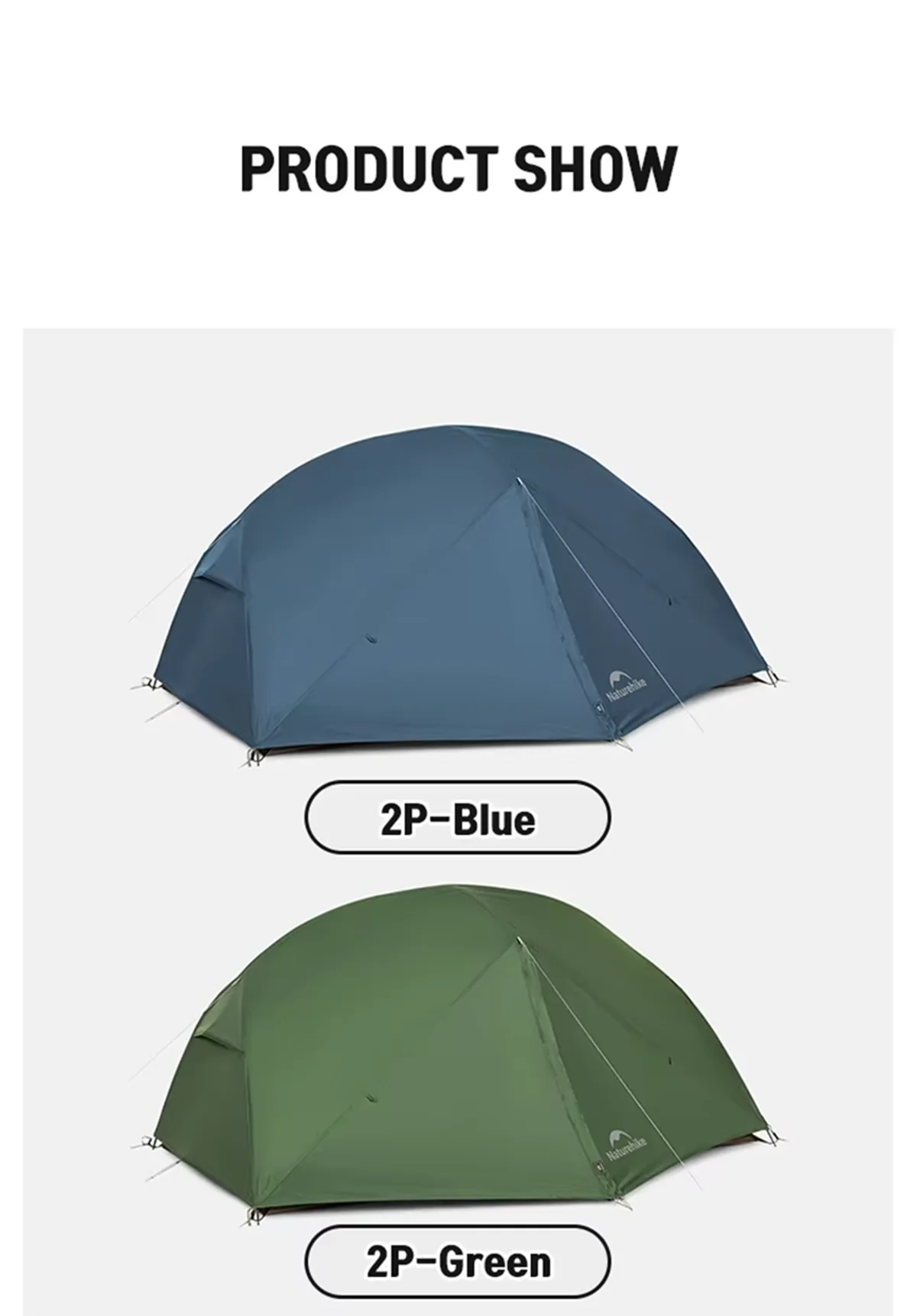 Naturehike Mongar 1 2 3 Base/UL/PRO Camping Tent Ultralight Outdoor Waterproof Hiking Tent 1 2 3 Person Backpacking Tent