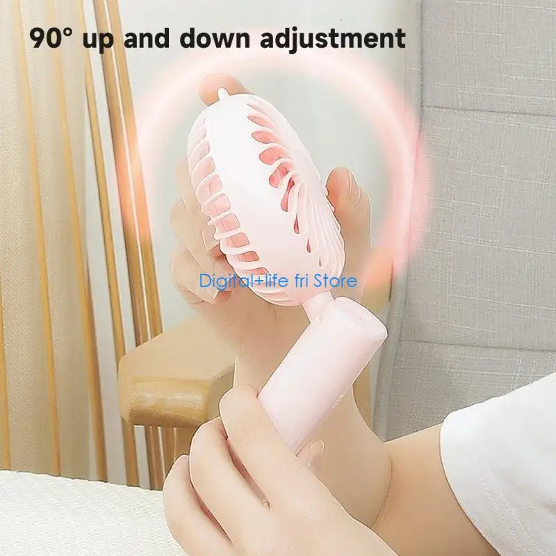 E06D Portable Handheld Fan Desk Fans for Outdoor Travel Compact Desktop Fan