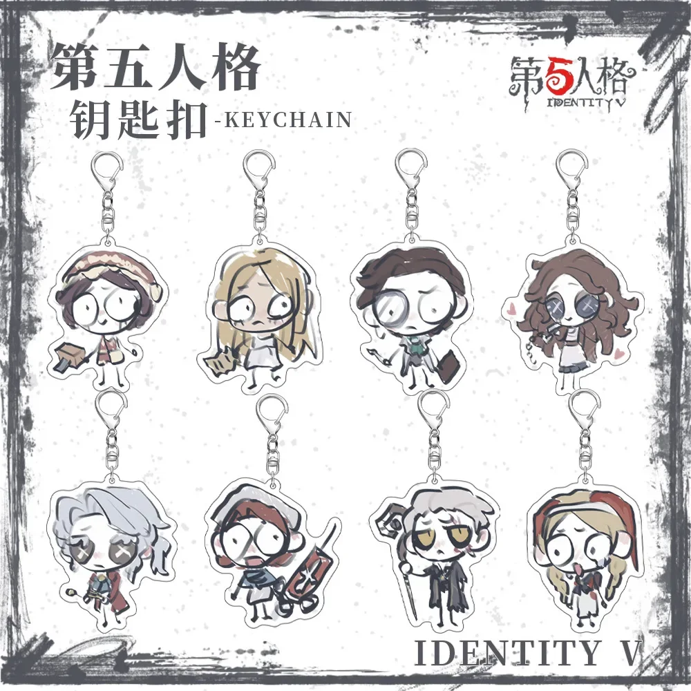 Identity Ⅴ Figures Emily Dyer Frederick Kreiburg Ithaqua Alva Lorenz Cosplay Acrylic Keychains Pendant Decor Bag Punk Keyring